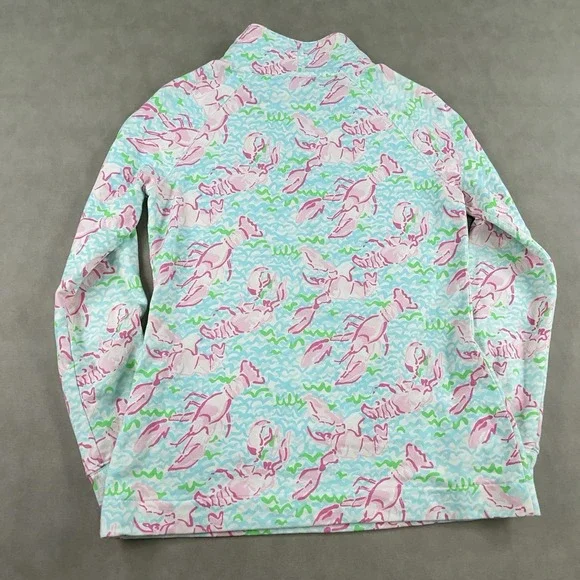 Lilly Pulitzer Skipper Popover 1/4 Zip Lobstah Roll Pullover UPF 50+ - Picture 3 of 6